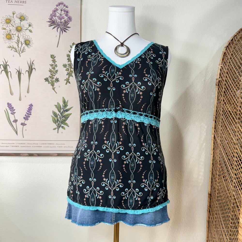 Y2k Babydoll Top Whimsigoth Fairy Grunge Dark Coquette Gyaru Boho Hippie M L